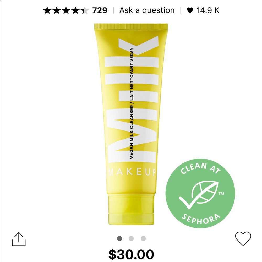 Milk makeup vegan cleanser